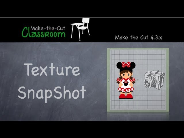 Creating Textures with Texture Snapshot - Make the Cut Software