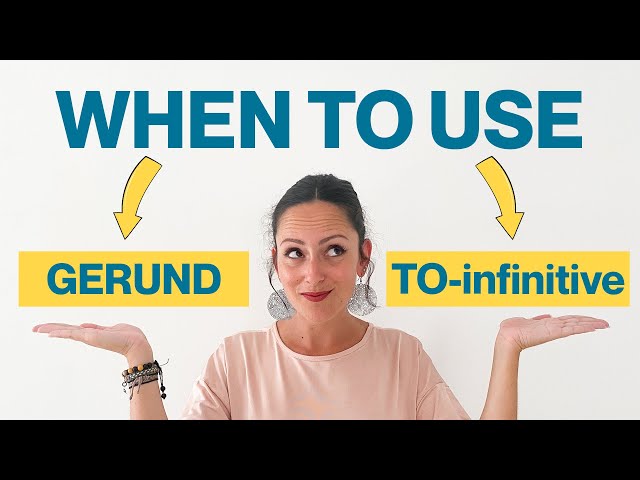 When to use GERUND (ing) and TO infinitive (to) 😎