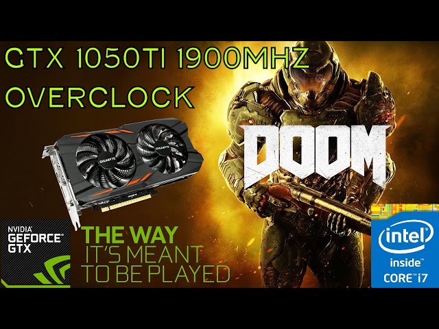 GTX 1050 Ti + i7-5820k - Doom Gameplay - Vulkan Ultra 1080p