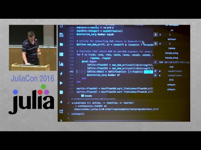 Juno: A Julia IDE and Debugging with Gallium | Mike Innes | JuliaCon 2016