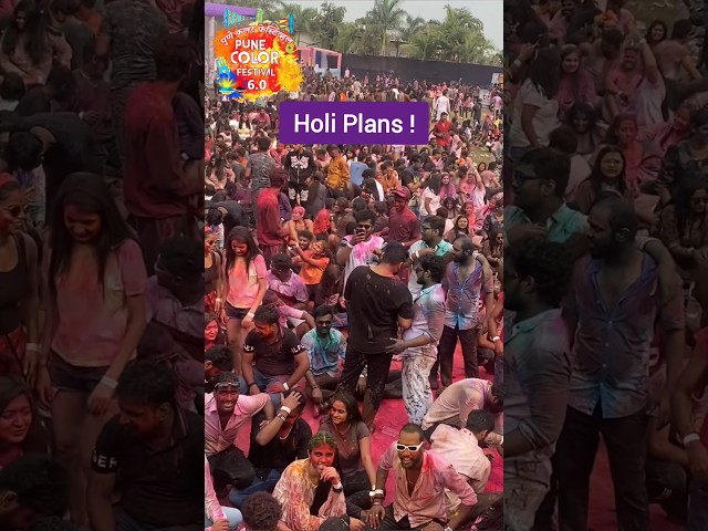 best Holi plans - pune Color Festival #explore #holi #holipune#viral #punecity