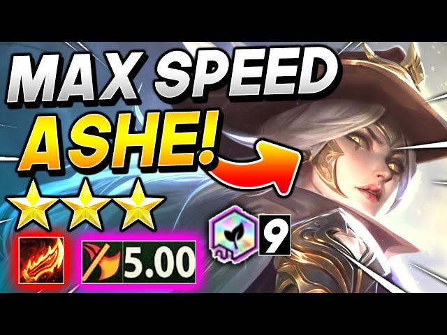 5.00 MAX SPEED ⭐⭐⭐ ASHE!  - TFT SET 4 Teamfight Tactics FATES I Guide Best Comps Build Strategy