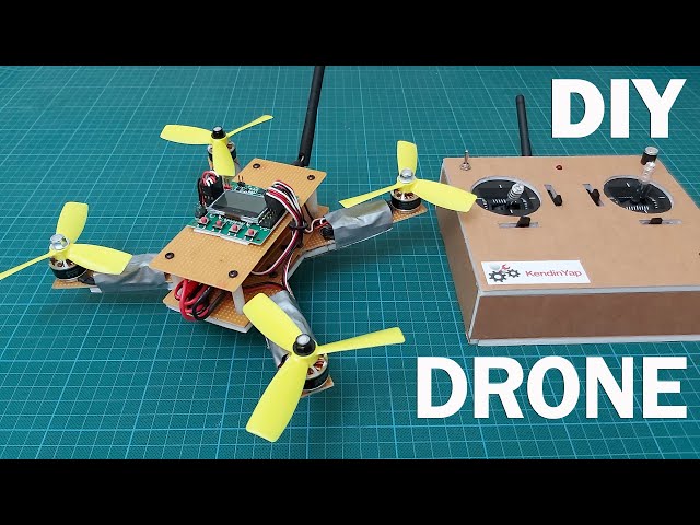 How To Make Drone With Hand-made Radio Control. DIY Drone