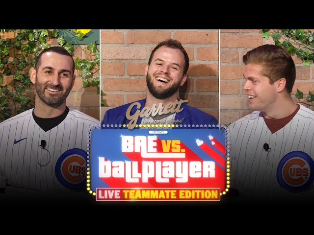 Cubs Infielder David Bote Reveals His Celebrity Crush | Bae vs. Ballplayer LIVE Teammate Edition