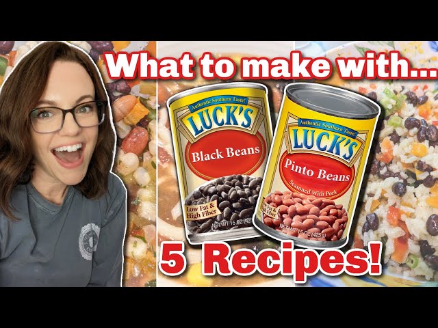 5 *DELICIOUS* BEAN recipes! Cooking with BEANS!