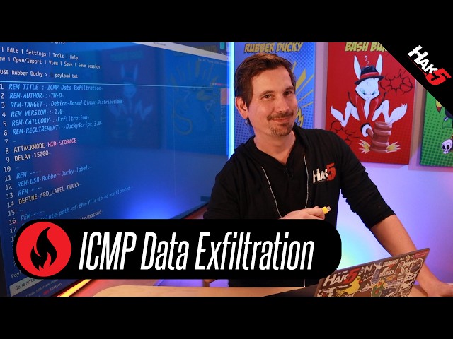 PAYLOAD: ICMP Data Exfiltration - USB Rubber Ducky/Exfiltration [PAYLOAD MINUTE]