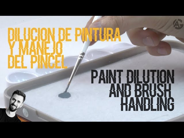 DILUCION de pintura & MANEJO del Pincel ✅Miniaturas /PAINT DILUTION & BRUSH HANDLING ✅Miniatures