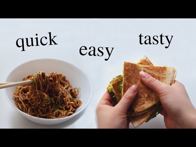 Healthy 10 Minute Lunch Ideas! (vegan, delicious)