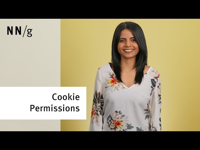 Cookie Permissions: 6 Design Guidelines