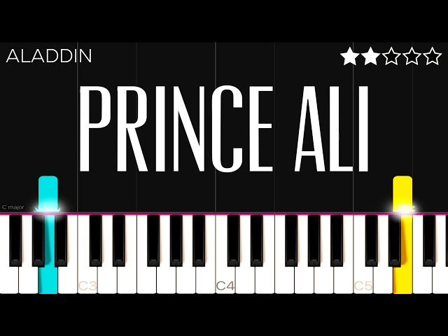Aladdin - Prince Ali | EASY Piano Tutorial