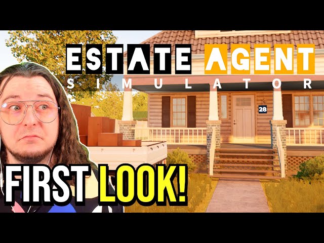 I am a REAL ESTATE AGENT in a WACKY WORLD! (First Look at Estate Agent Simulator)