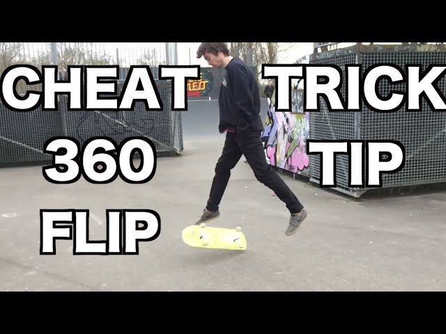 How to CHEAT your 360 flips! Effortless/lazy tre flip
