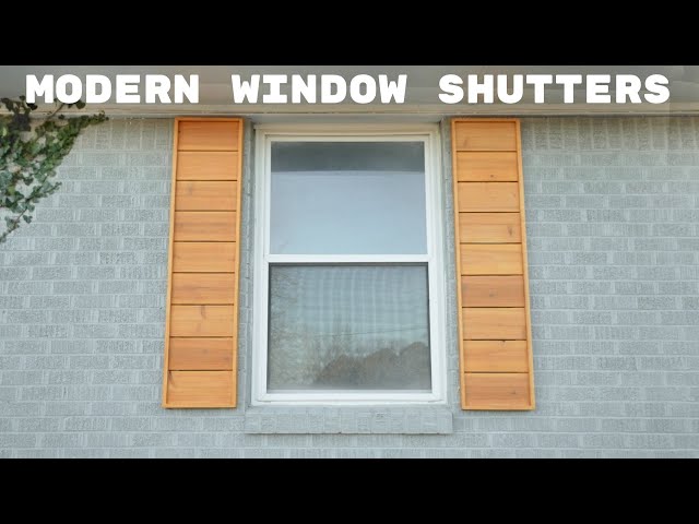 How To Build Modern Window Shutters | Modern Builds