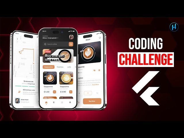 Flutter Coding Challenge | Coffee App UI  (Livestream)