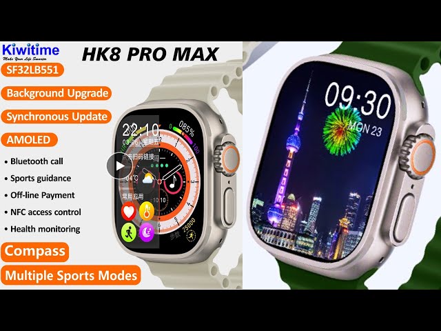 HK8 Pro Max AMOLED Screen Apple Watch ULTRA Clone
