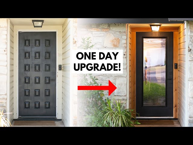 How To Replace A Front Exterior Door | HUGE Curb Appeal Improvement!