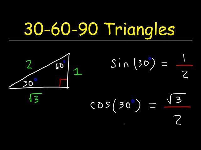 30-60-90 Triangles - Special Right Triangle Trigonometry