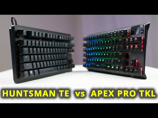 Apex Pro TKL vs Huntsman TE! After 100 days of use: In-game footage, typing test, unboxing and more!