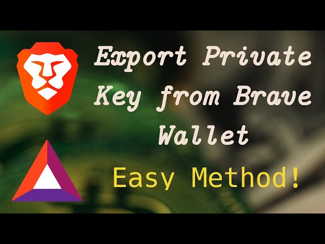Export Private Key from Brave Wallet