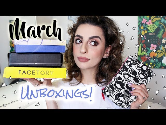 March Unboxings! (Birchbox, Ipsy, Boxycharm & Facetory!)