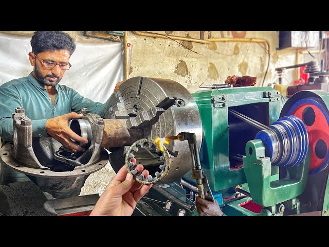 Differential gear that is completely screwed nut width || The mechanic did a perfect repair ||