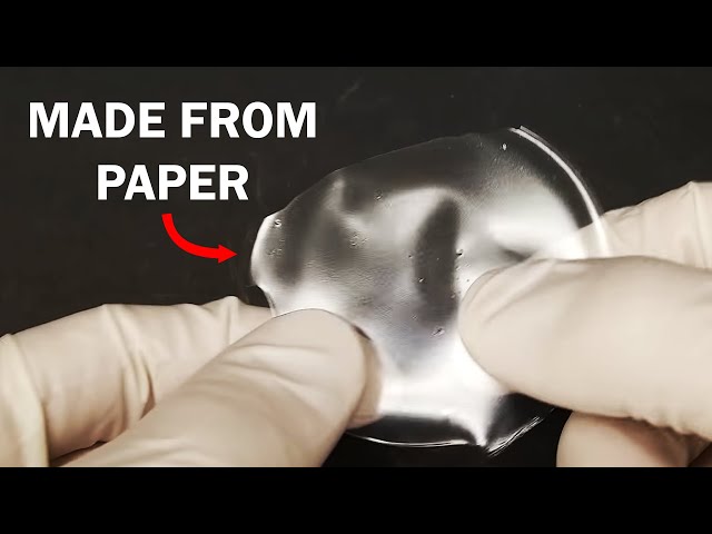 Turning paper into plastic
