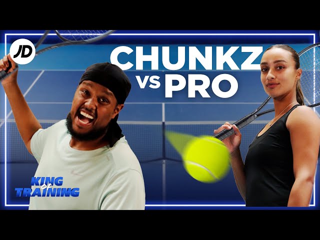 CHUNKZ TRAINS LIKE A TENNIS PRO FOR 24 HOURS WITH EDEN SILVA