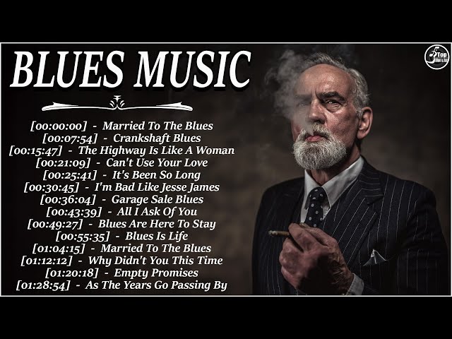 BLUES JAZZ MUSIC 2024 - Old School Blues Music Playlist - Best Whiskey Blues Songs of All Time