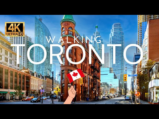🇨🇦 Walking Toronto's Downtown Financial District | 4K Walking Tour [4K Ultra HDR/60fps]