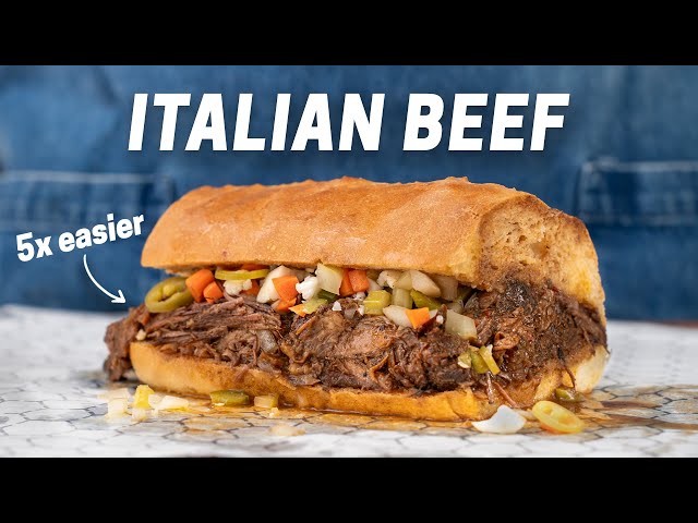 The Easiest Italian Beef Sandwich Ever