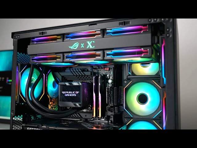 ROG Water-Cooled + ROG Graphics Card + ROG Fan, well, At least it looks Harmonious