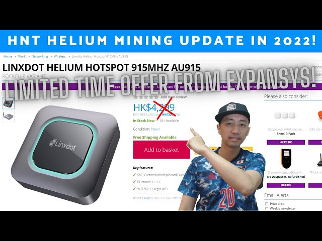 HELIUM HNT Mining 2022 LINXDOT HELIUM HOTSPOT 915MHZ AU915 ON SALE!!