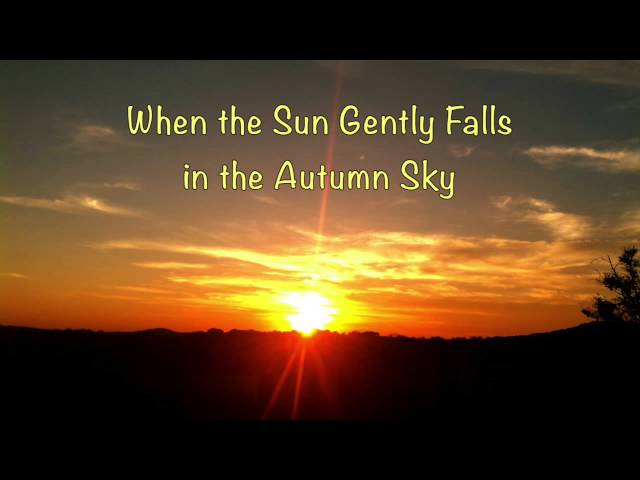 When the Sun Gently Falls in the Autumn Sky  가을 하늘에 살며시 낙일