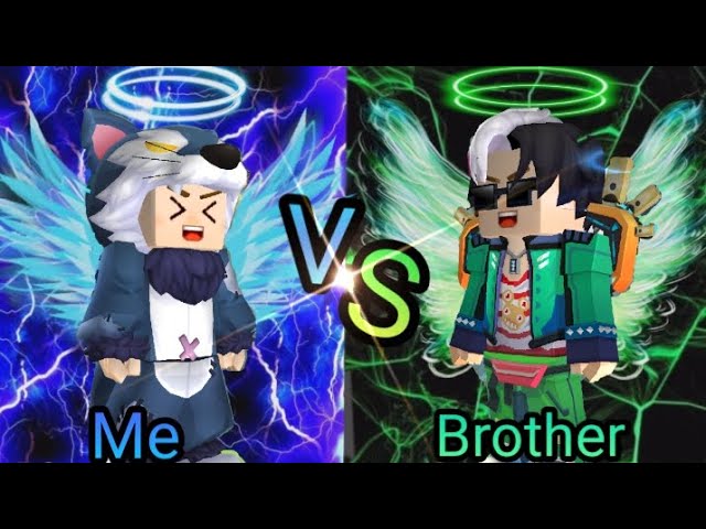 Me VS my brother, who win? | he has more talent than me| blockman go | bedwars #blockmango