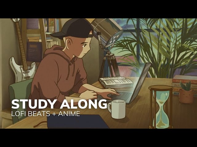 90 mins Study With Me ✨(with music, background noise) Pomodoro Session - Anime/Animated - 1hr 30mins