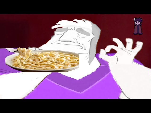 Jon told me to play Undertale Yellow so I did also Toriel is eating chicken alfredo