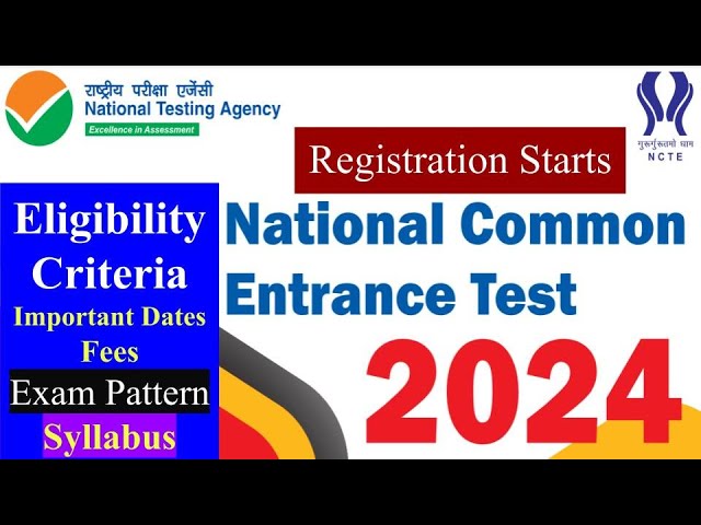NCET 2024 Registration Starts, ITEP Admission 2024, itep course latest news, itep course kya hai,