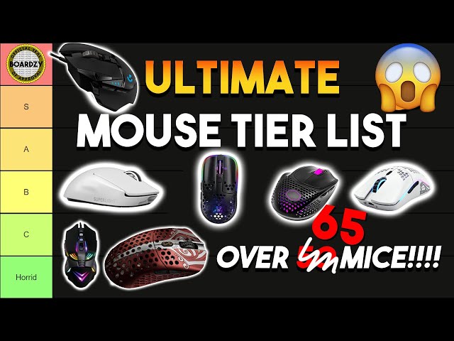 2021 ULTIMATE Gaming Mouse Tier List! (Over 65 Mice Ranked)