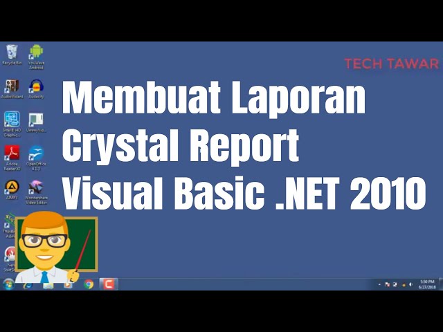 Cara Membuat Laporan Crystal Report Pada VB .NET 2010