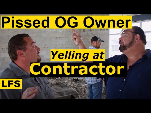 Angry owner destroys contractor