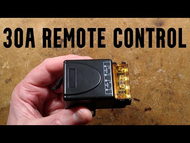 Inside a "30A" remote control - with schematic