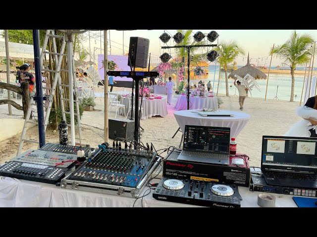 Lights and Sound system wedding setup at Blue Water Resort by SDSS vlog