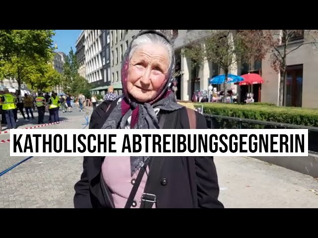 16.09.2023 #Berlin "Abtreibung ist Mord": Gespräch mit Katholikin aus Bayern: "Marsch für das Leben"