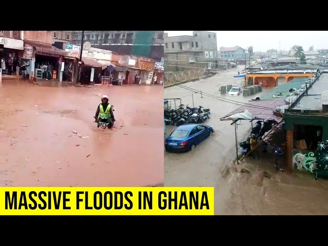 Accra Floods: Massive Flooding In Capital After Heavy Rains in Ghana.