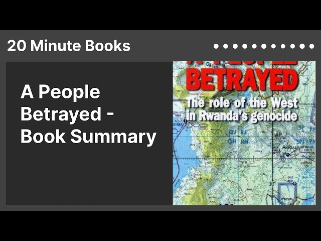 A People Betrayed - Book Summary