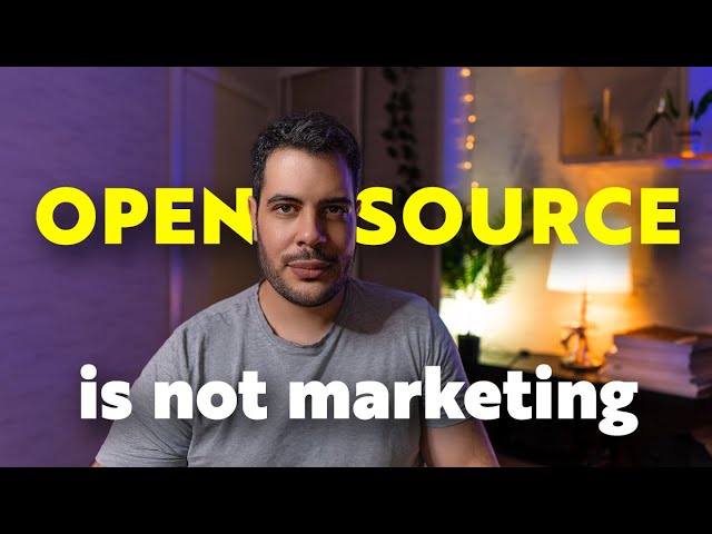 Open-source is not marketing