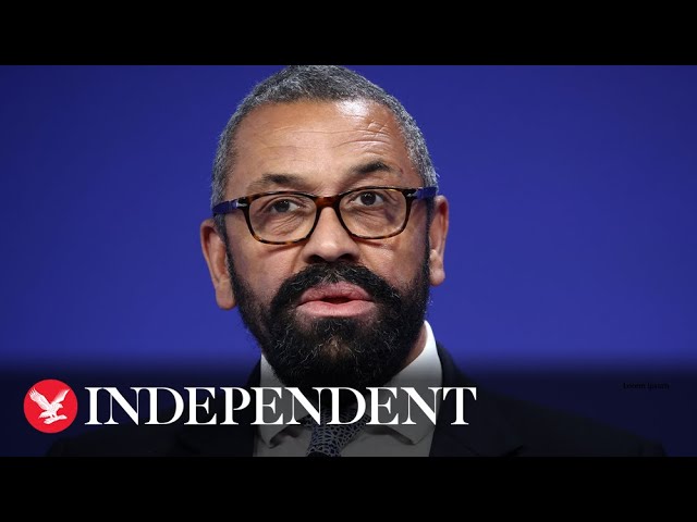 Watch again: James Cleverly makes a statement on Iran