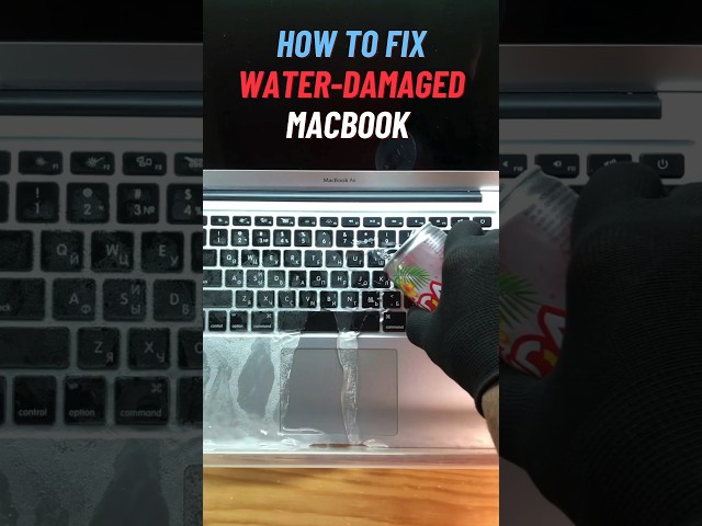 How to Fix a Water-Damaged MacBook 💦 REAL Soda Spill Test
