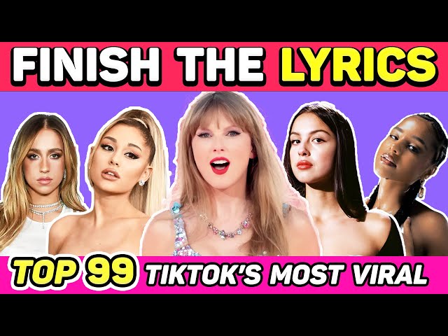 FINISH THE LYRICS🎵Most Popular Viral TikTok Songs (2021-2024)📀MEGA CHALLENGE📢🎵