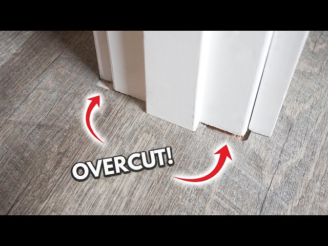 How To Fix Gaps On Overcut Laminate, Vinyl Plank (LVP) Engineered Wood Flooring Around Doors | DIY